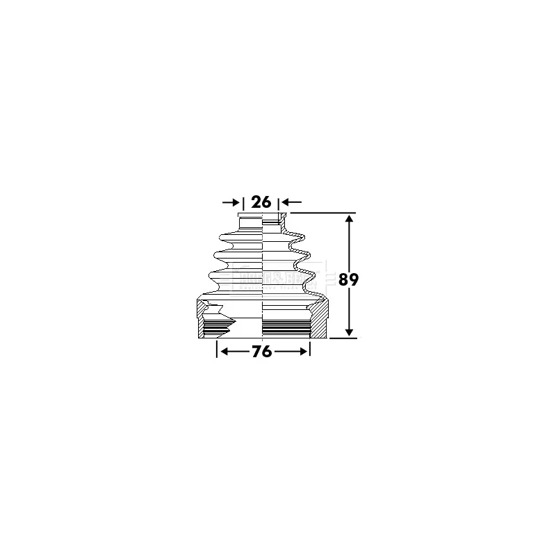 Joint-soufflet, arbre de commande BORG & BECK BCB6112