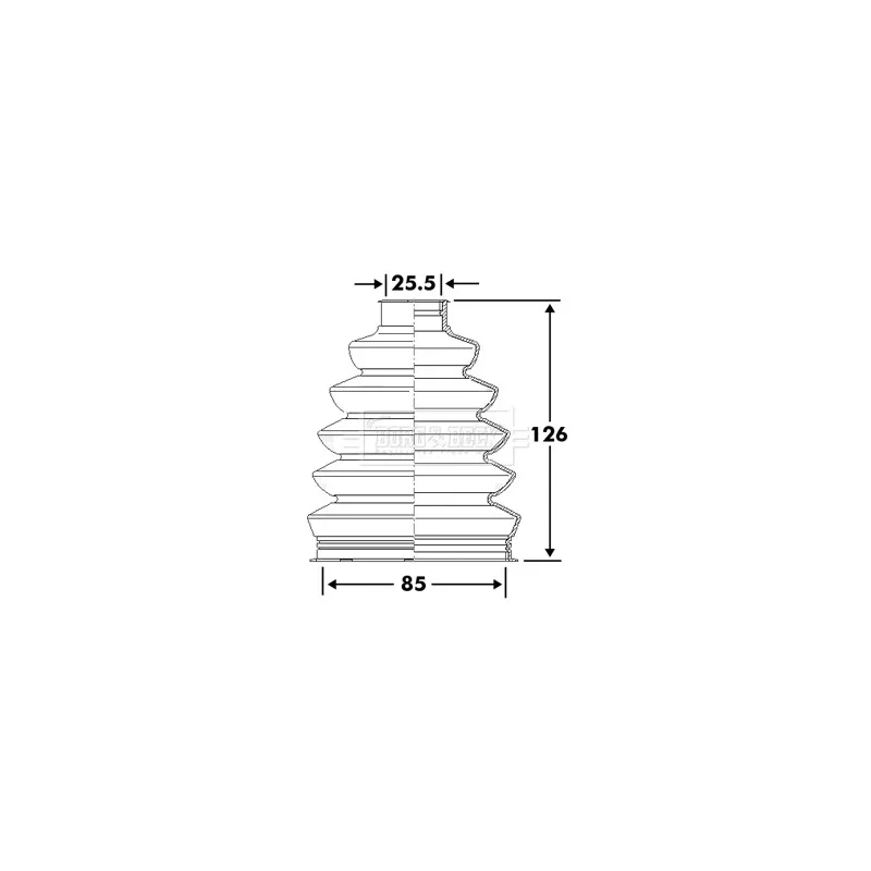 Joint-soufflet, arbre de commande BORG & BECK BCB6114