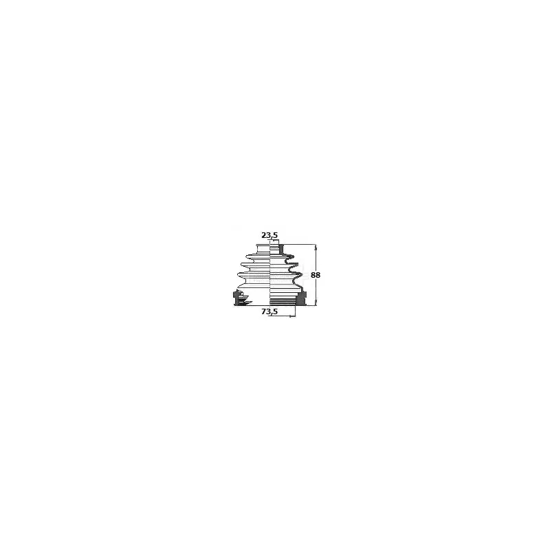 Joint-soufflet, arbre de commande BORG & BECK BCB6133