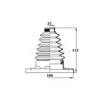 Joint-soufflet, arbre de commande BORG & BECK BCB6134
