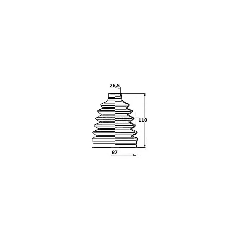 Joint-soufflet, arbre de commande BORG & BECK BCB6154