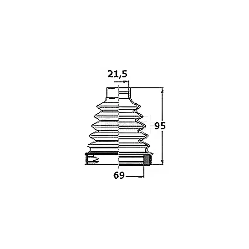 Joint-soufflet, arbre de commande BORG & BECK BCB6155