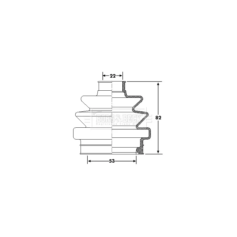Joint-soufflet, arbre de commande BORG & BECK BCB6174