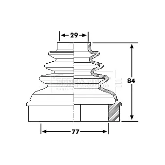 Joint-soufflet, arbre de commande BORG & BECK BCB6192