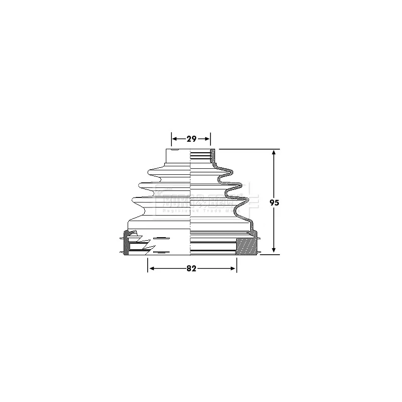 Joint-soufflet, arbre de commande BORG & BECK BCB6193