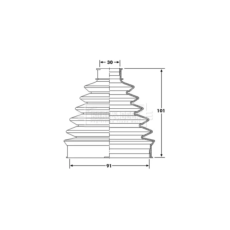 Joint-soufflet, arbre de commande BORG & BECK BCB6194