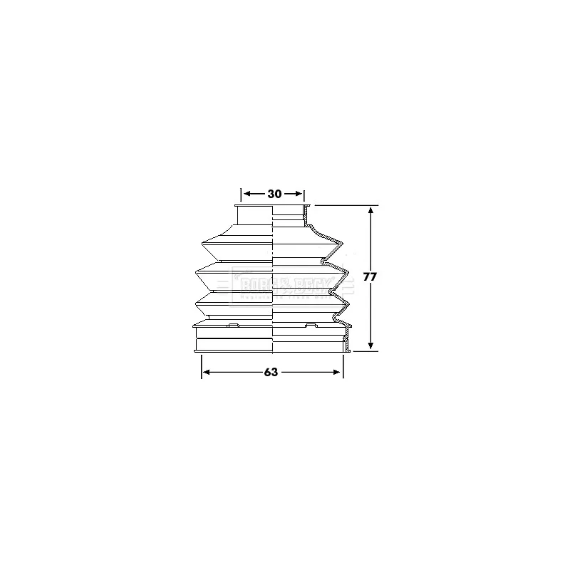 Joint-soufflet, arbre de commande BORG & BECK BCB6195