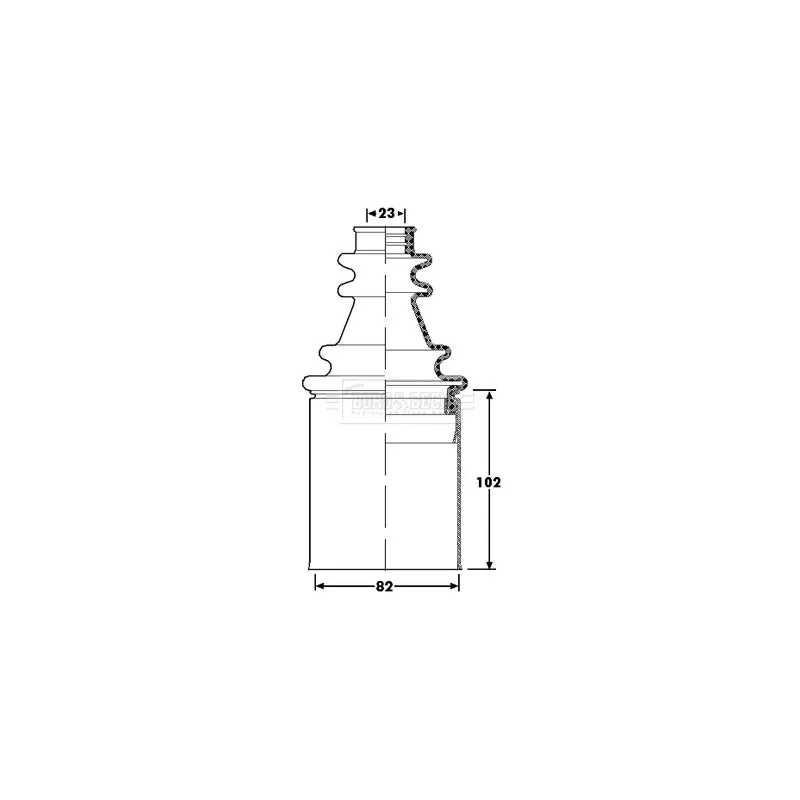 Joint-soufflet, arbre de commande BORG & BECK BCB6198