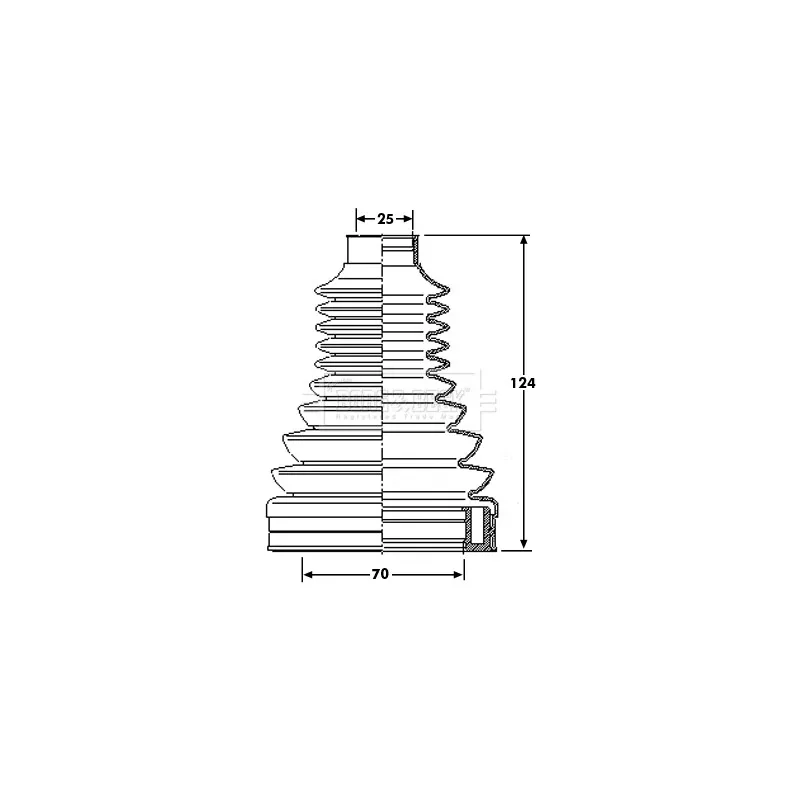 Joint-soufflet, arbre de commande BORG & BECK BCB6199