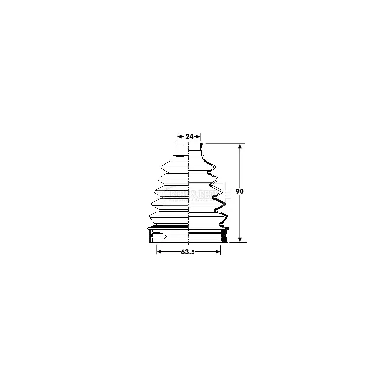 Joint-soufflet, arbre de commande BORG & BECK BCB6201