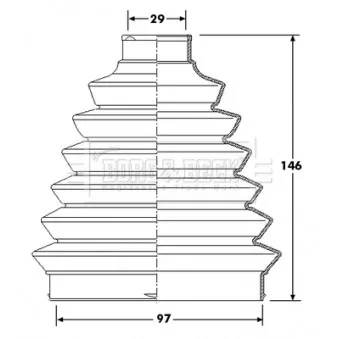 Soufflets de cardan avant BORG & BECK BCB6213
