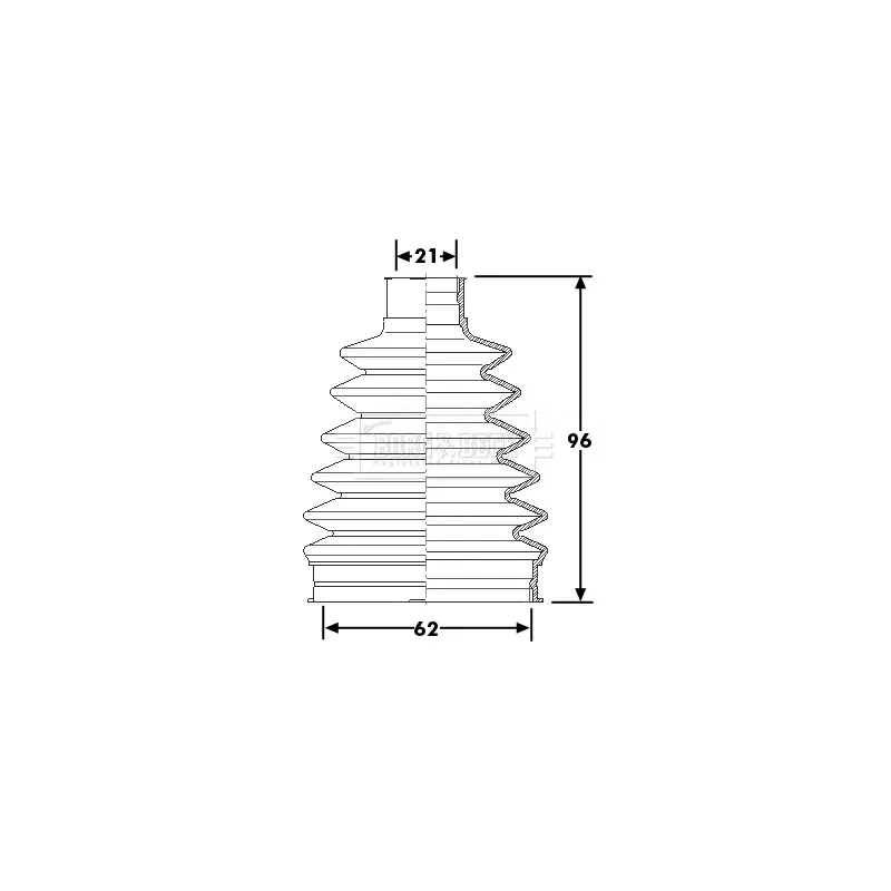 Joint-soufflet, arbre de commande BORG & BECK BCB6225