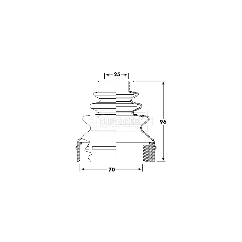 Joint-soufflet, arbre de commande BORG & BECK BCB6237