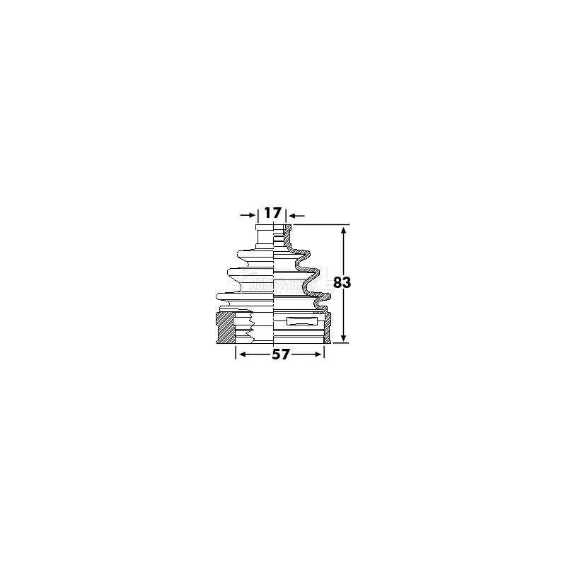 Joint-soufflet, arbre de commande BORG & BECK BCB6239