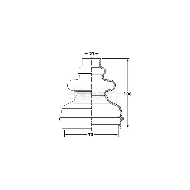 Joint-soufflet, arbre de commande BORG & BECK BCB6241