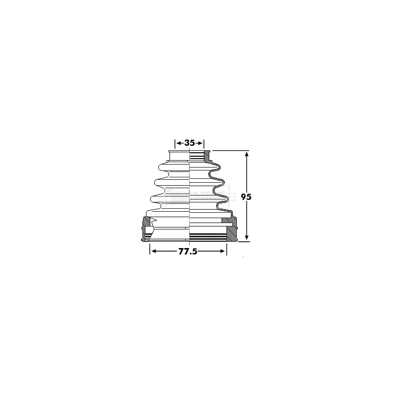 Joint-soufflet, arbre de commande BORG & BECK BCB6243