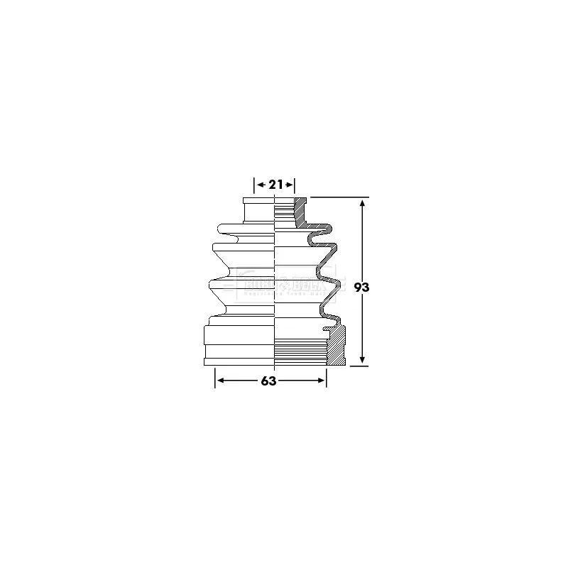 Joint-soufflet, arbre de commande BORG & BECK BCB6245