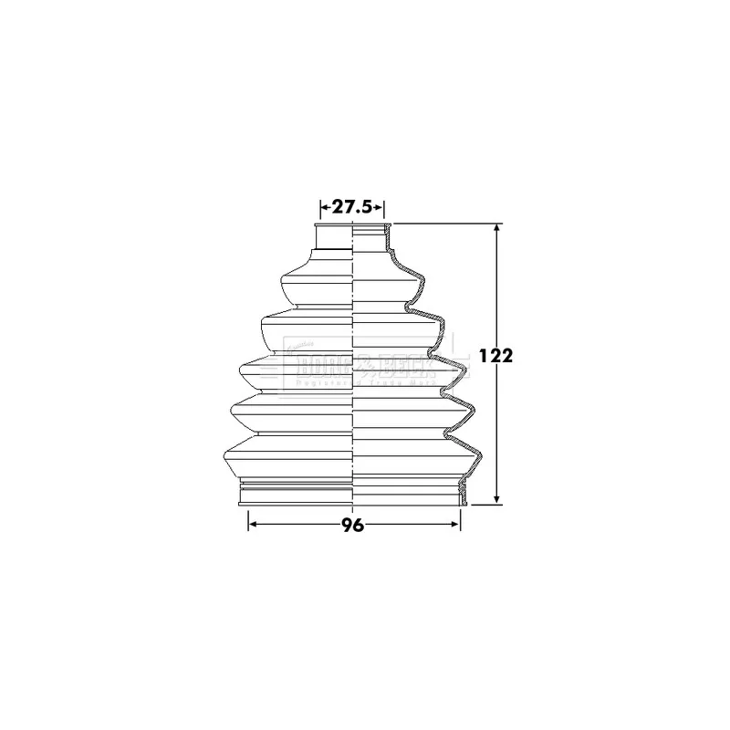 Joint-soufflet, arbre de commande BORG & BECK BCB6248