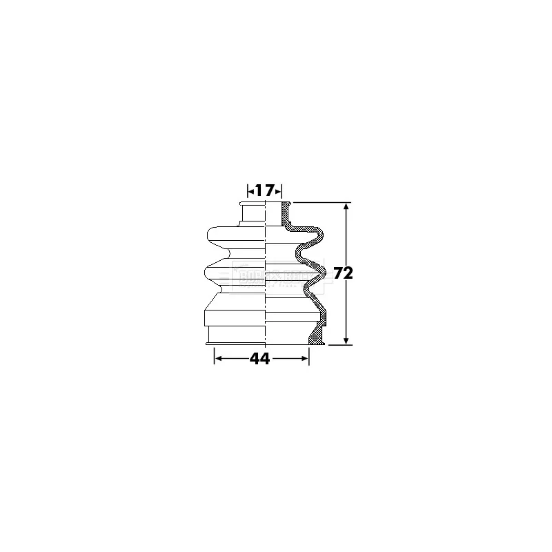 Joint-soufflet, arbre de commande BORG & BECK BCB6264