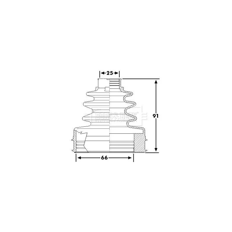 Joint-soufflet, arbre de commande BORG & BECK BCB6265