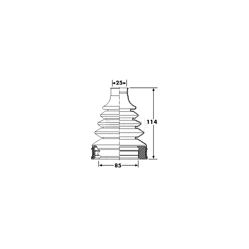 Joint-soufflet, arbre de commande BORG & BECK BCB6269