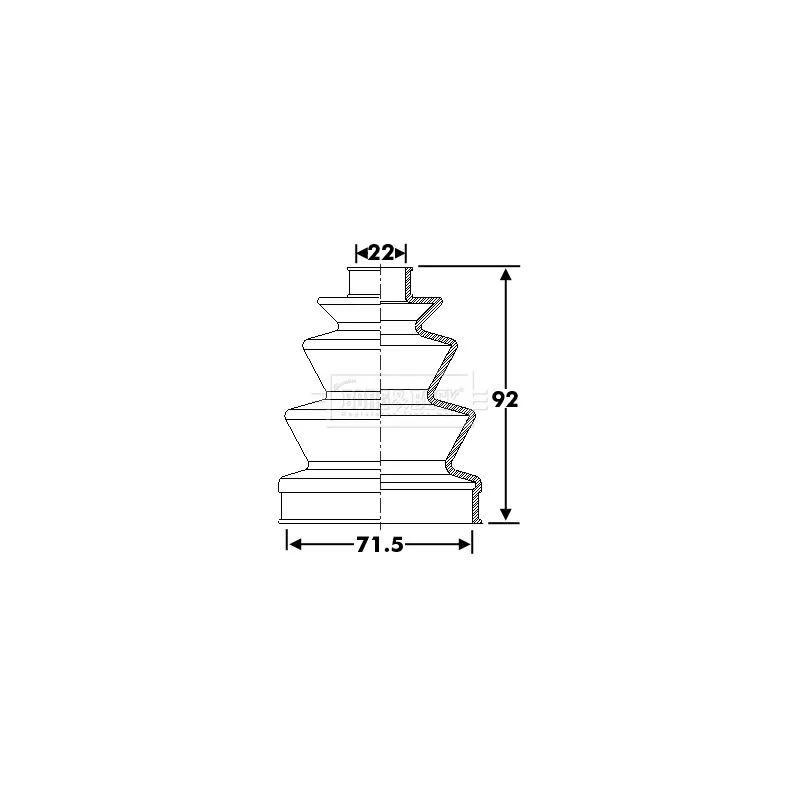Joint-soufflet, arbre de commande BORG & BECK BCB6284