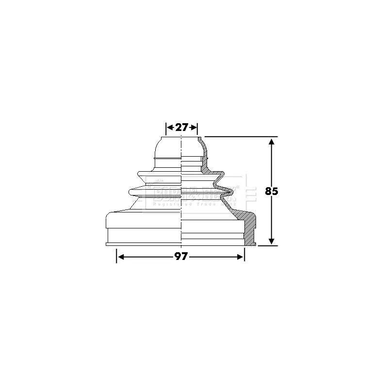 Joint-soufflet, arbre de commande BORG & BECK BCB6286