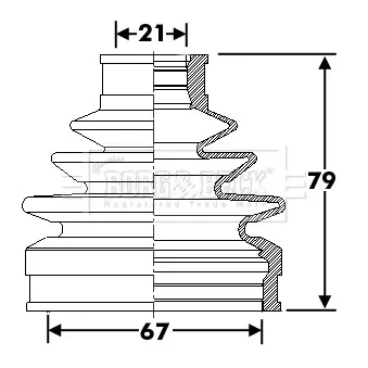 Joint-soufflet, arbre de commande BORG & BECK BCB6291