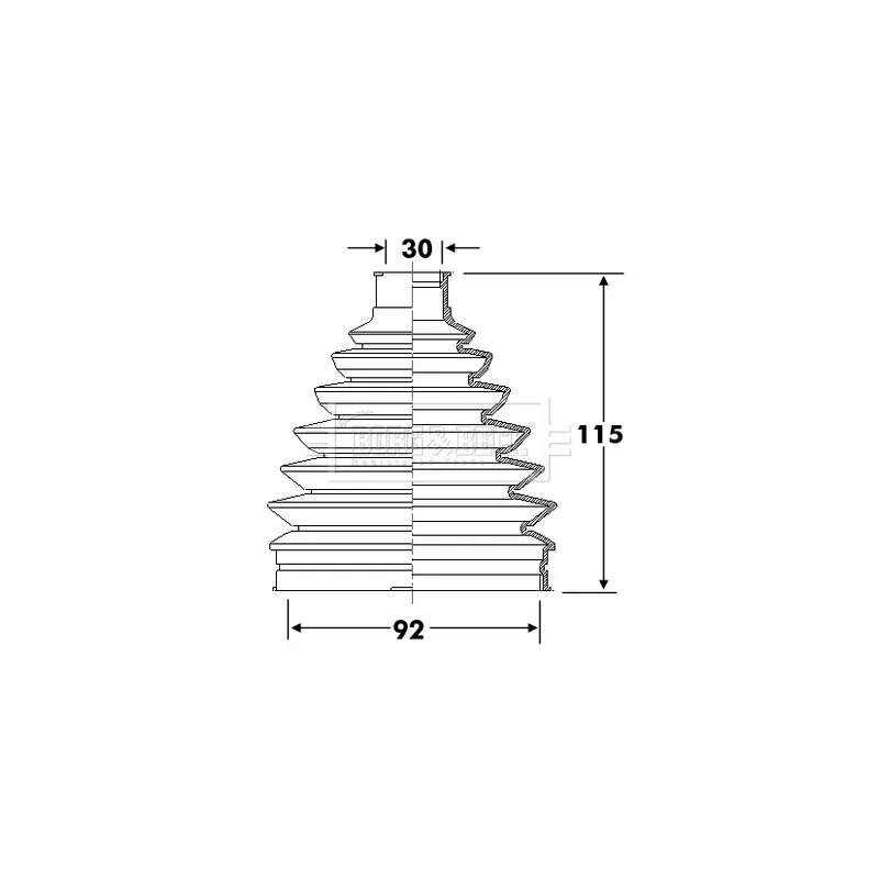 Joint-soufflet, arbre de commande BORG & BECK BCB6315