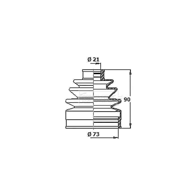 Joint-soufflet, arbre de commande BORG & BECK BCB6336