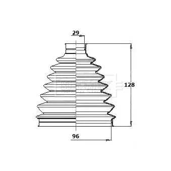 Joint-soufflet, arbre de commande BORG & BECK BCB6341