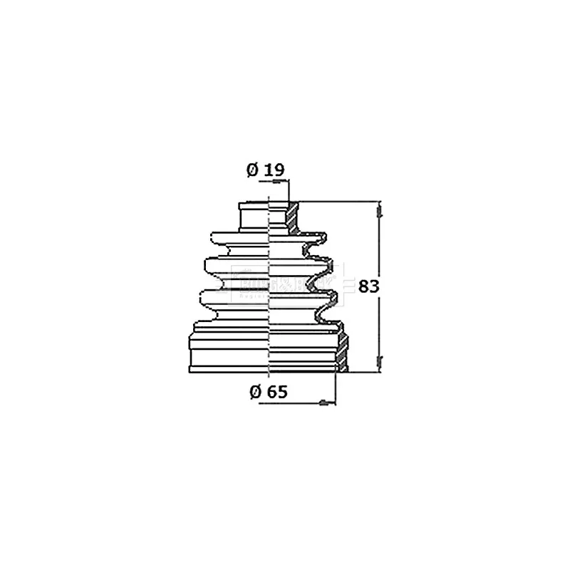 Joint-soufflet, arbre de commande BORG & BECK BCB6363