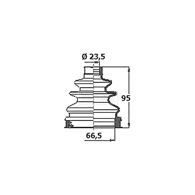 Joint-soufflet, arbre de commande BORG & BECK BCB6388