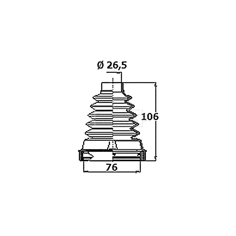 Joint-soufflet, arbre de commande BORG & BECK BCB6400