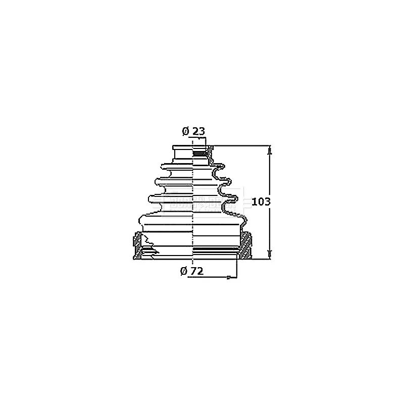 Joint-soufflet, arbre de commande BORG & BECK BCB6403