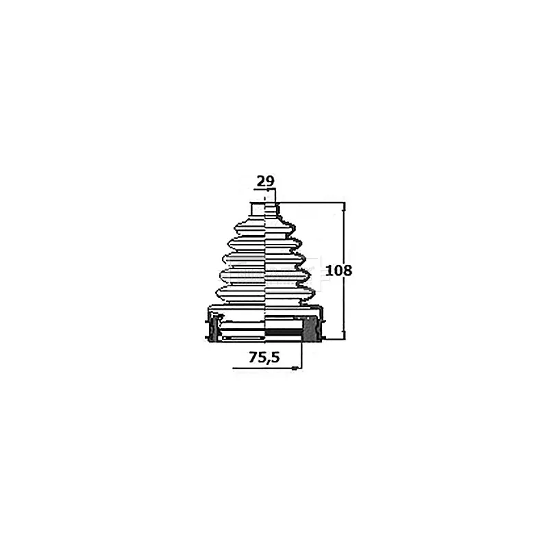 Joint-soufflet, arbre de commande BORG & BECK BCB6410