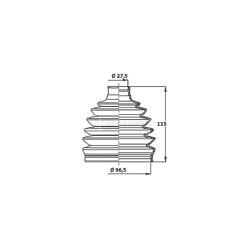 Joint-soufflet, arbre de commande BORG & BECK BCB6411