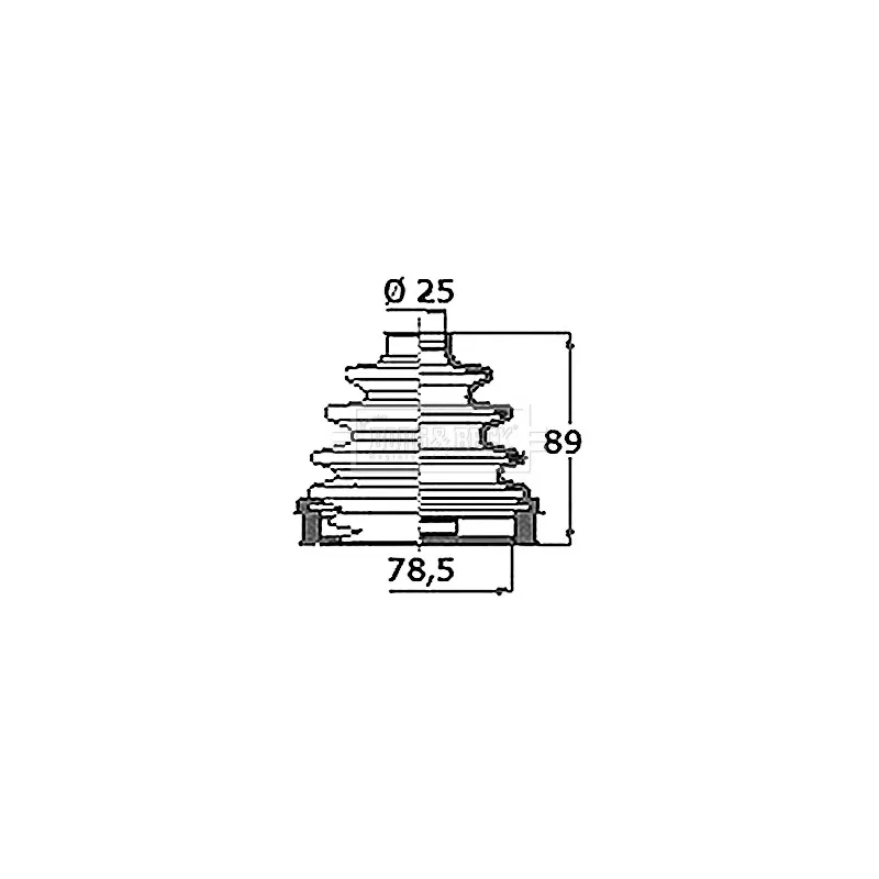 Joint-soufflet, arbre de commande BORG & BECK BCB6419