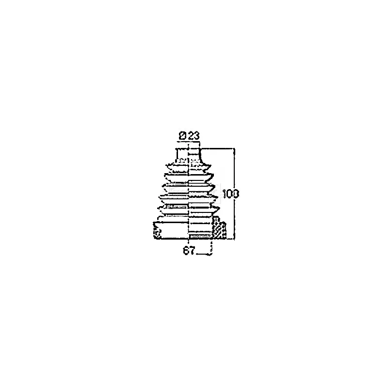 Joint-soufflet, arbre de commande BORG & BECK BCB6420