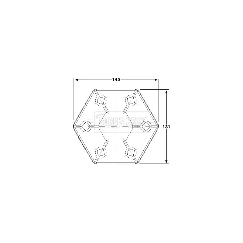 Joint, arbre longitudinal BORG & BECK BDC102