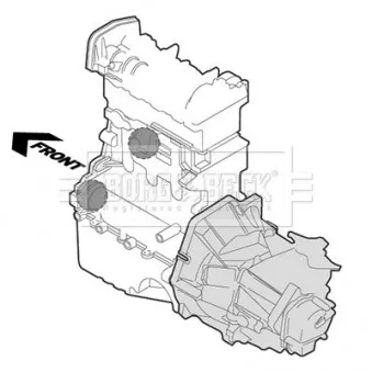 Support moteur BORG & BECK BEM4031