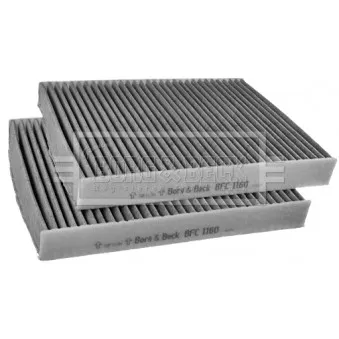 Filtre, air de l'habitacle BORG & BECK BFC1160