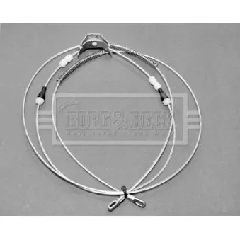 Tirette à câble, frein de stationnement BORG & BECK BKB1209