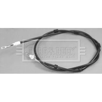 Tirette à câble, frein de stationnement BORG & BECK BKB2840