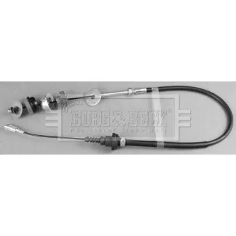 Tirette à câble, commande d'embrayage BORG & BECK BKC2041