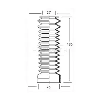 Joint-soufflet, direction BORG & BECK BSG3007