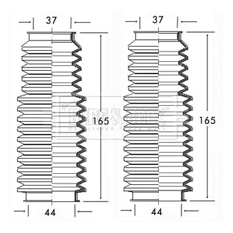 Joint-soufflet, direction BORG & BECK BSG3086