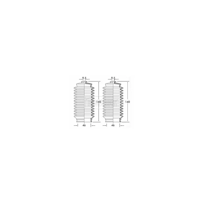 Joint-soufflet, direction BORG & BECK BSG3193