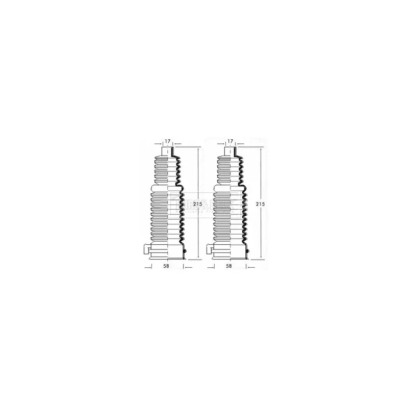 Joint-soufflet, direction BORG & BECK BSG3195