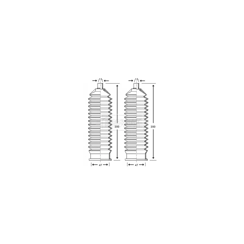 Joint-soufflet, direction BORG & BECK BSG3197